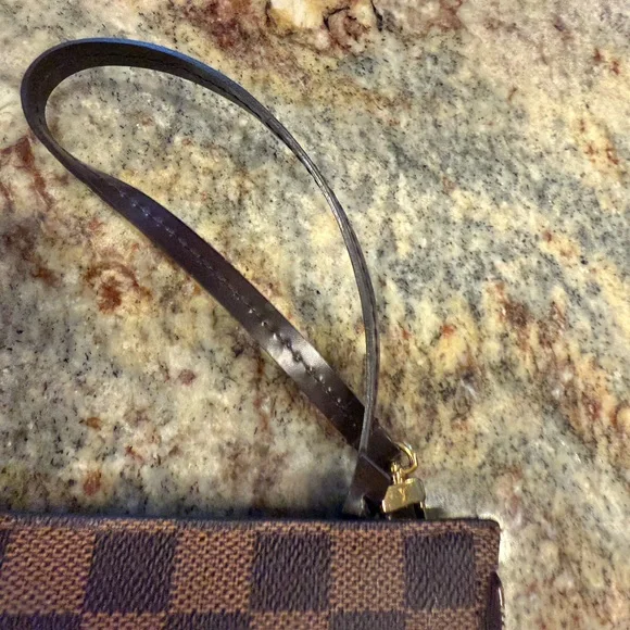Louis Vuitton Brown Checkered Wristlet - Picture 3 of 7